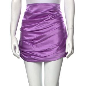 Purple Silk Skirt
